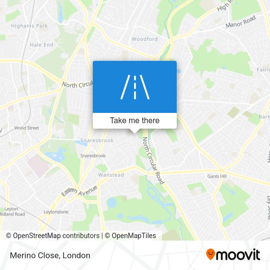 Merino Close map