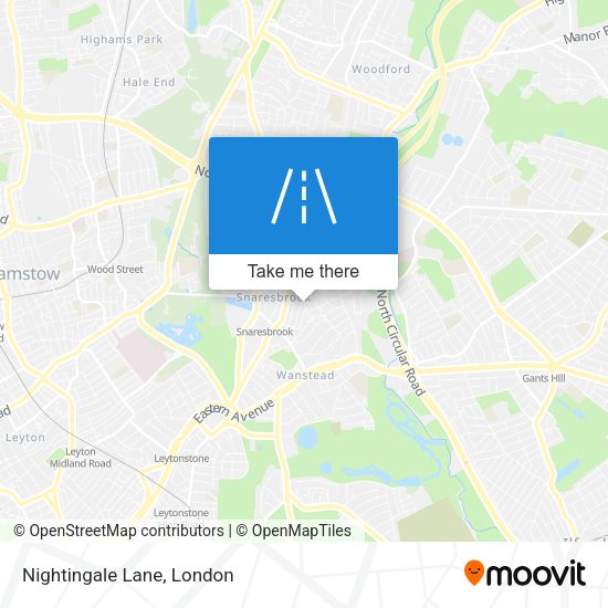 Nightingale Lane map