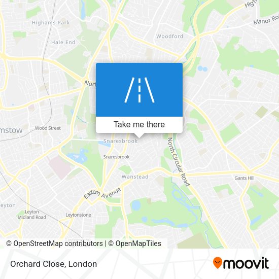Orchard Close map