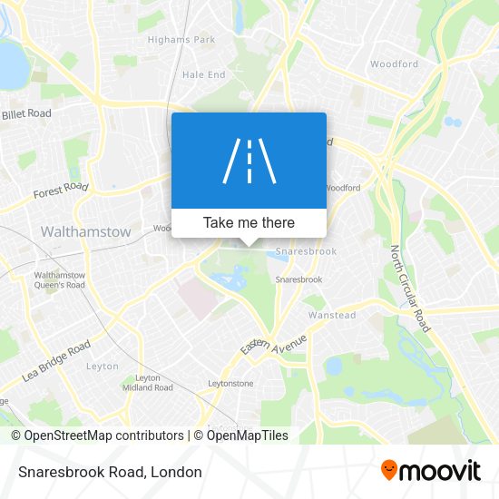 Snaresbrook Road map