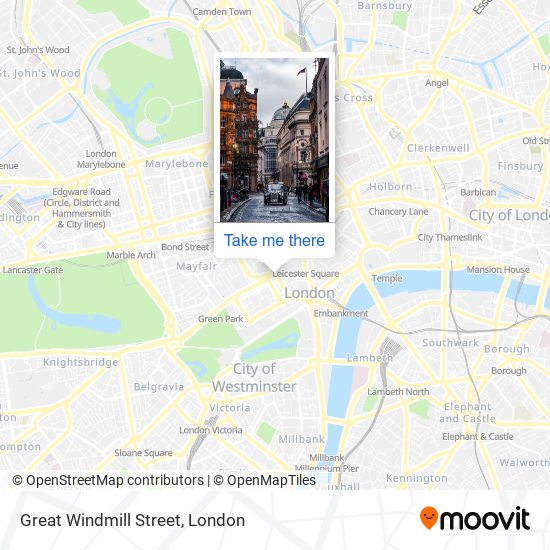 Great Windmill Street map