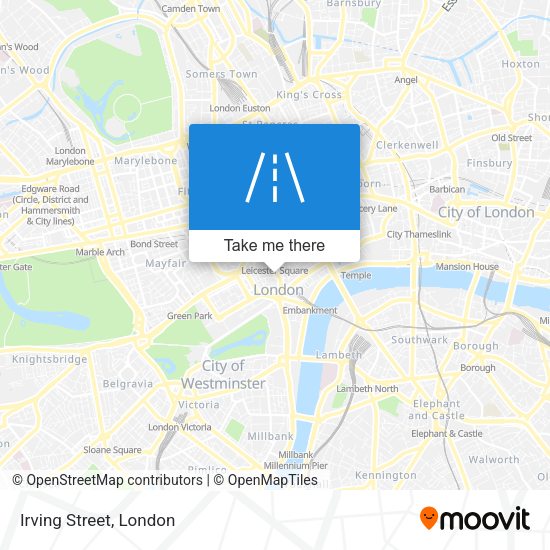 Irving Street map