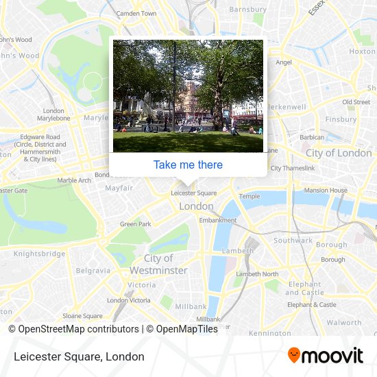 Leicester Square map