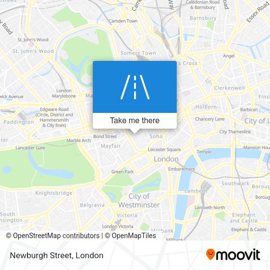 Newburgh Street map
