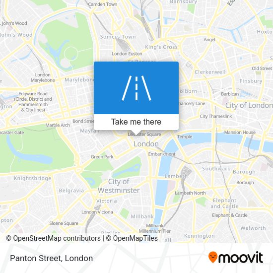 Panton Street map