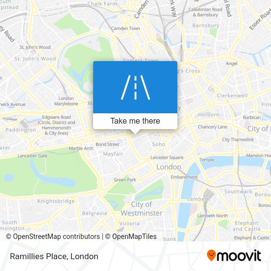 Ramillies Place map
