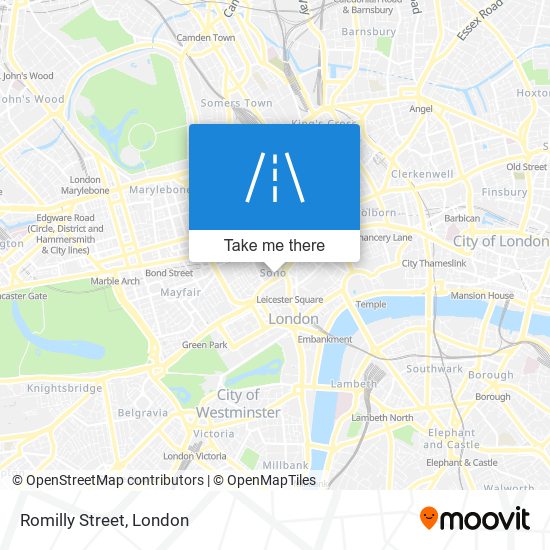 Romilly Street map