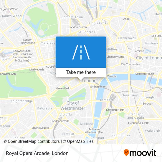 Royal Opera Arcade map