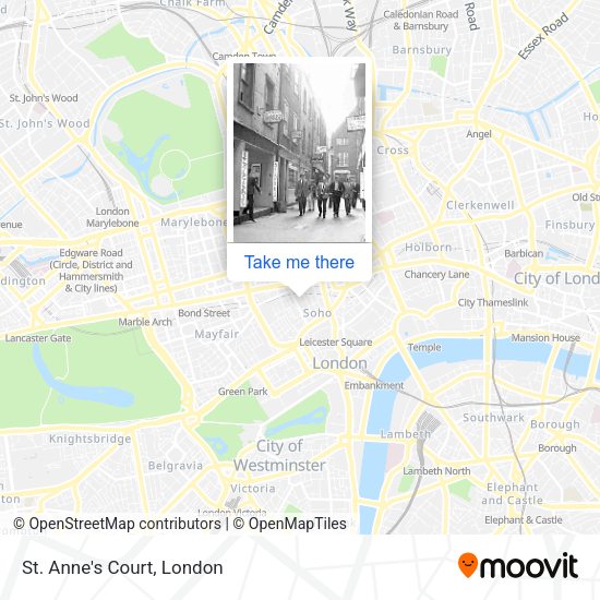 St. Anne's Court map
