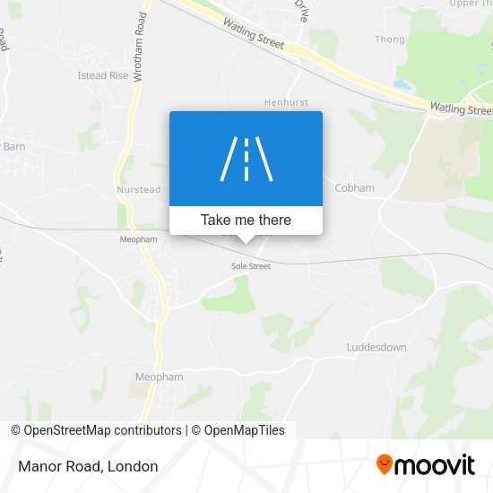 Manor Road map