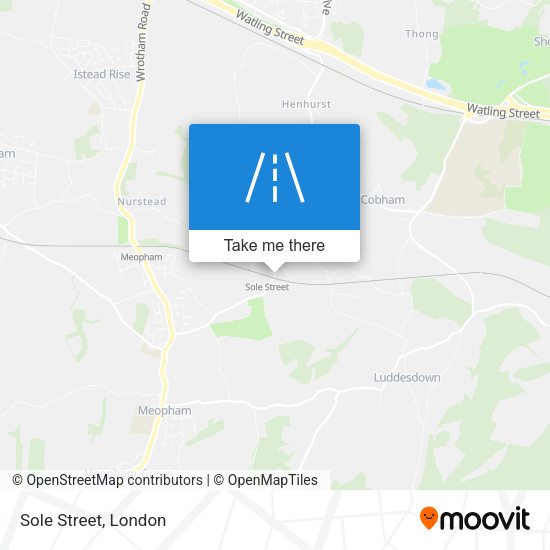 Sole Street map