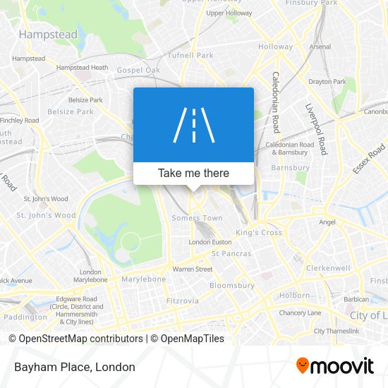 Bayham Place map