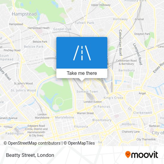 Beatty Street map