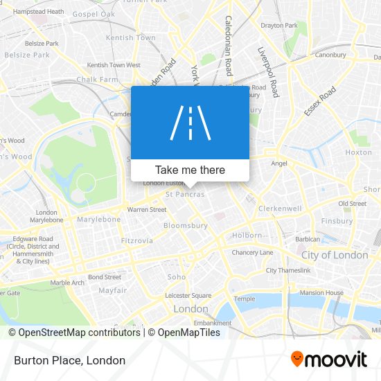 Burton Place map