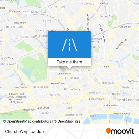 Church Way map