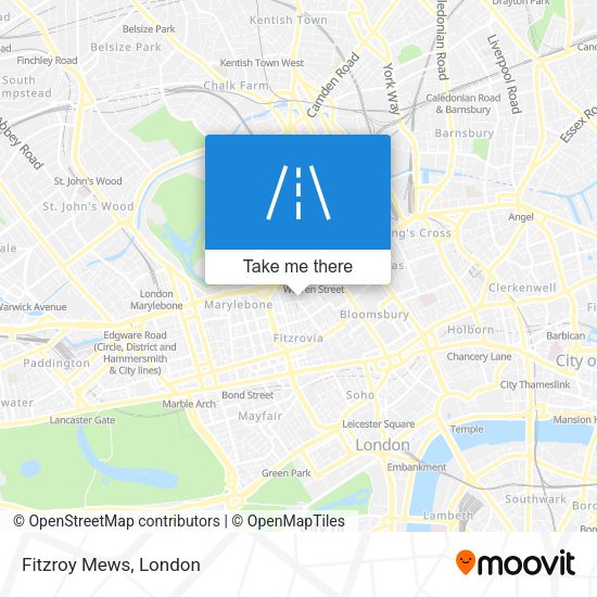 Fitzroy Mews map
