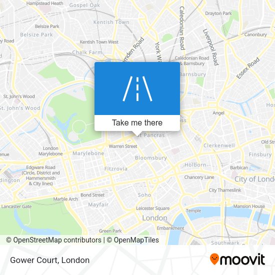 Gower Court map
