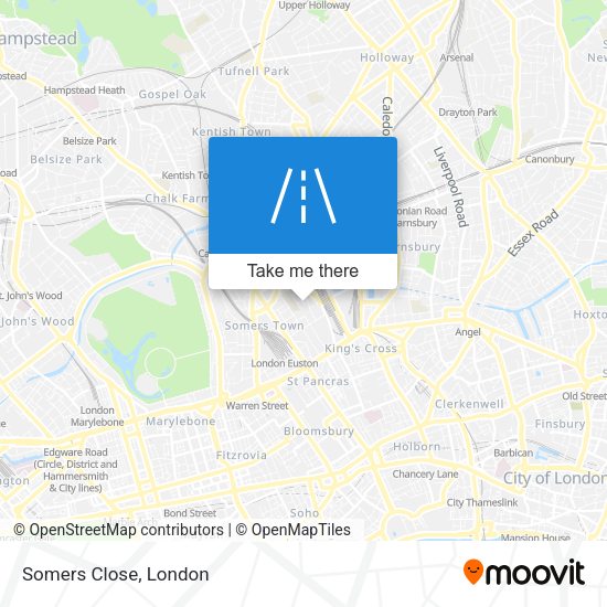 Somers Close map
