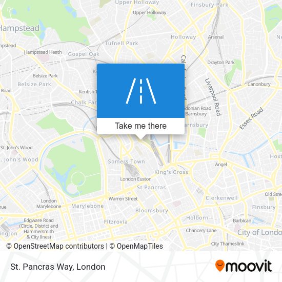 St. Pancras Way map