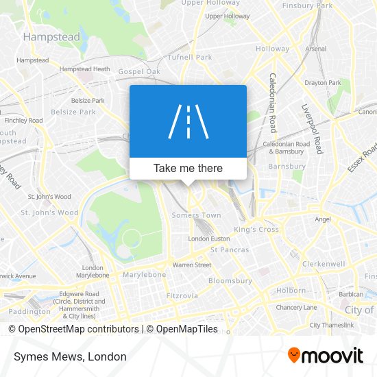 Symes Mews map