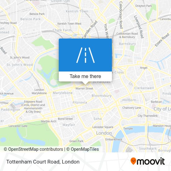 Tottenham Court Road map
