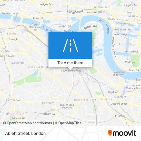 Ablett Street map