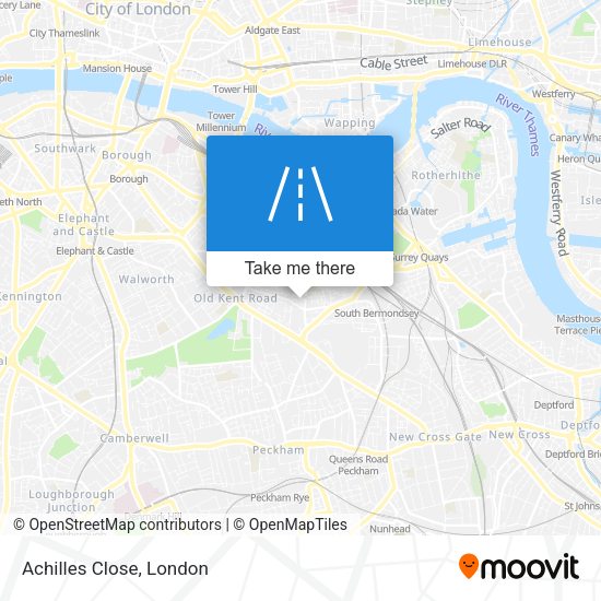 Achilles Close map