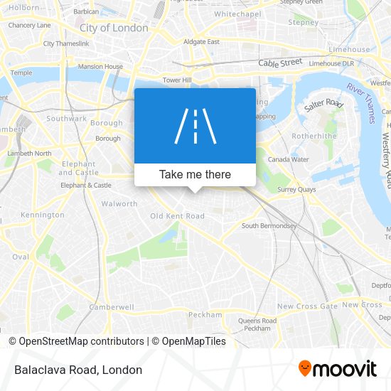 Balaclava Road map