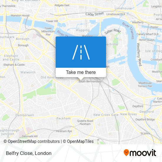 Belfry Close map