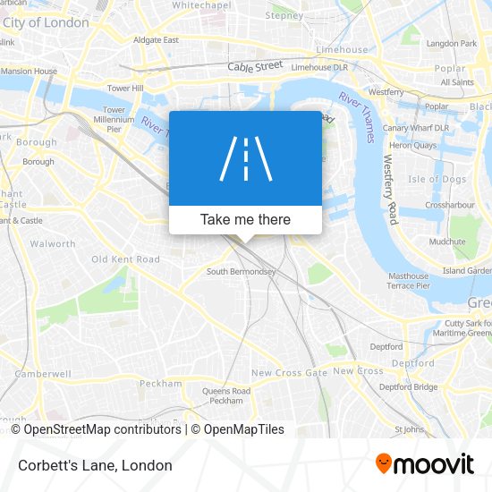 Corbett's Lane map