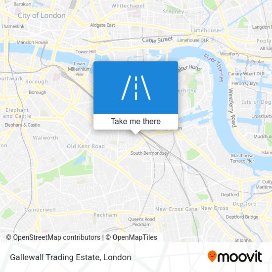 Gallewall Trading Estate map