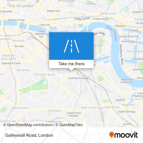 Galleywall Road map