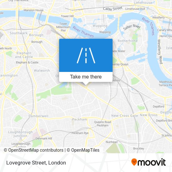 Lovegrove Street map