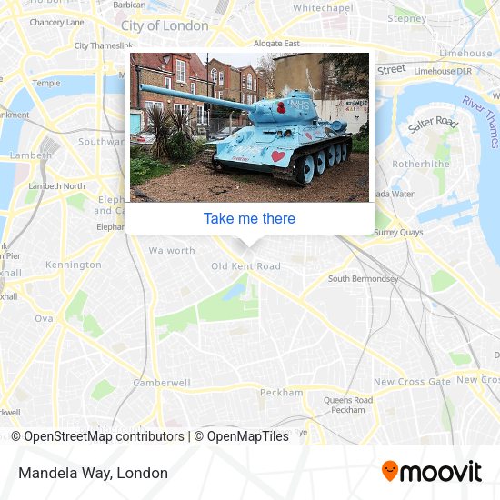 Mandela Way map