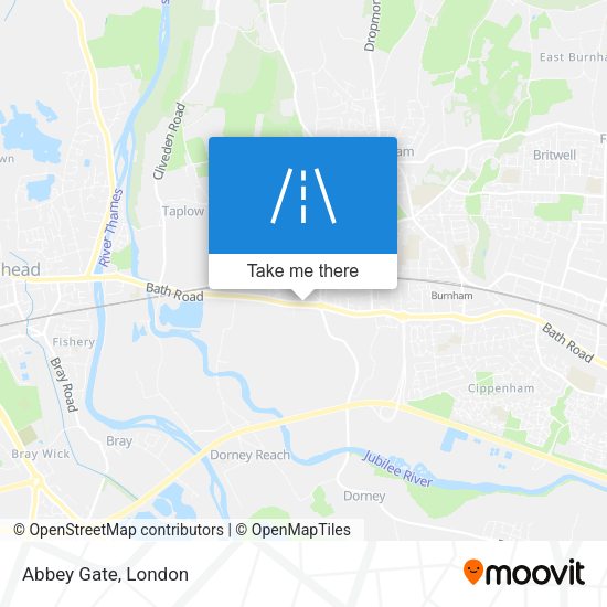 Abbey Gate map