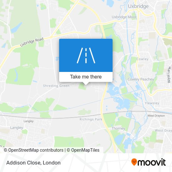 Addison Close map