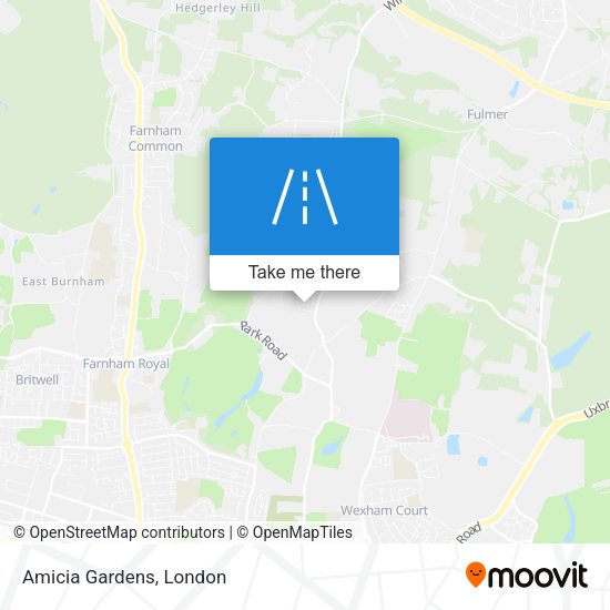 Amicia Gardens map
