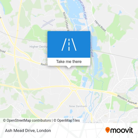 Ash Mead Drive map