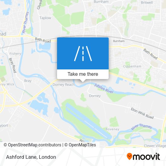 Ashford Lane map