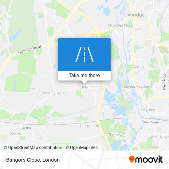 Bangors Close map