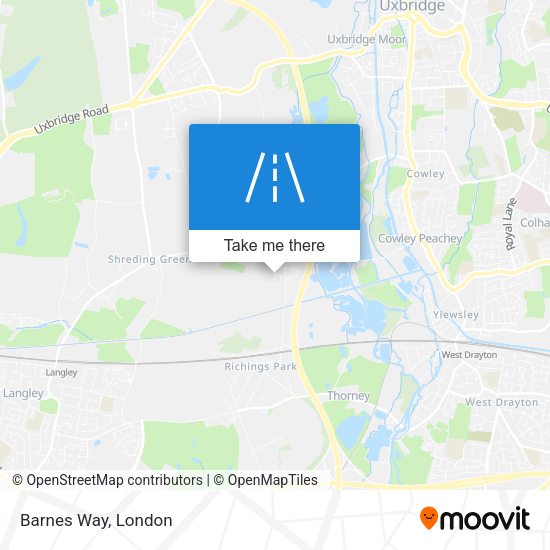 Barnes Way map