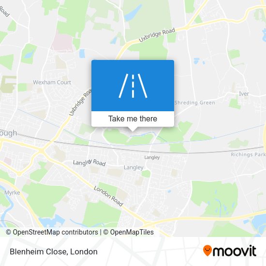 Blenheim Close map