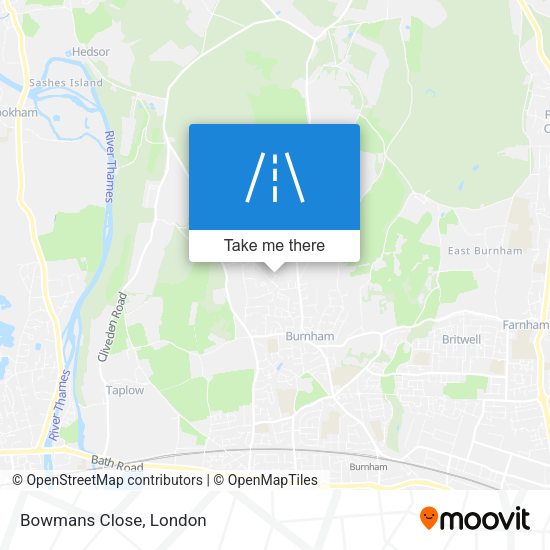 Bowmans Close map