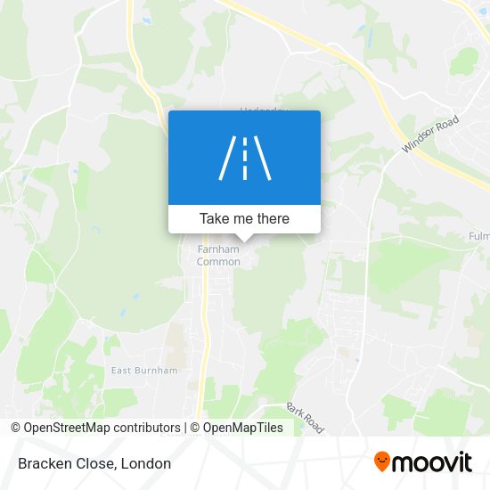 Bracken Close map
