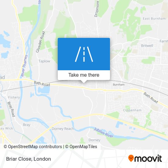 Briar Close map