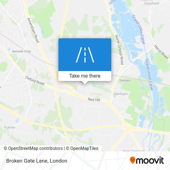 Broken Gate Lane map