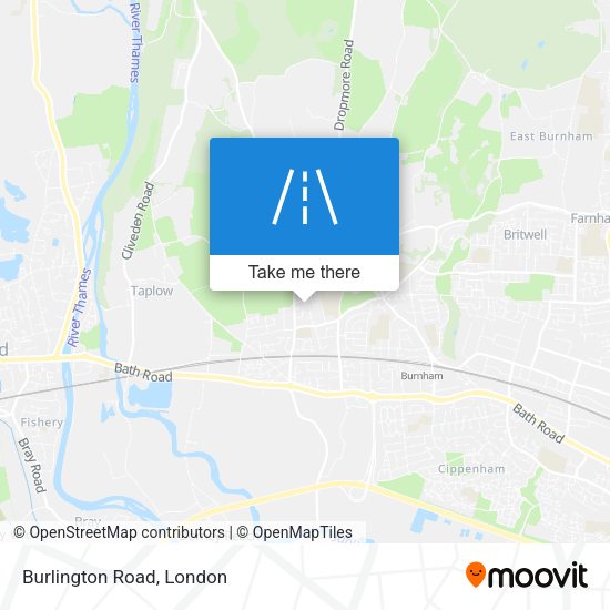 Burlington Road map