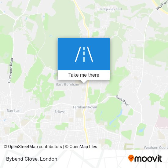 Bybend Close map