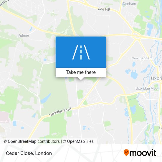 Cedar Close map