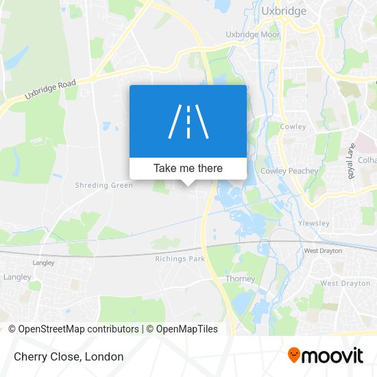 Cherry Close map